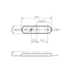 Модуль герметичный ARL-ORION-R10-12V Cool (2835, 3 LED, 170 deg) | 028776 | Arlight