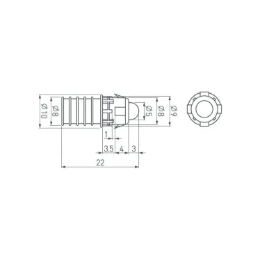 Модуль герметичный ARL-D9-B 5V Red | 025344 | Arlight