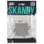 SKANDY Выключатель 2-клавишный проходной с индикацией 10А SK-V10S серебряный IEK