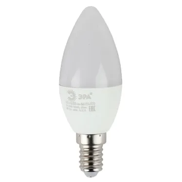 Лампа светодиодная RED LINE ECO LED B35-6W-840-E14 6Вт свеча нейтральный белый свет | Б0020619 | ЭРА