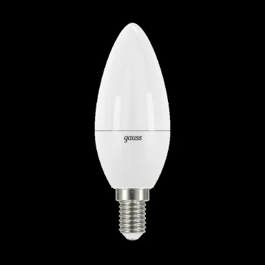 Лампа светодиодная LED 7Вт E14 220В 3000К свеча, диммируемая | 103101107-D | Gauss