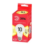 Лампа светодиодная RED LINE ECO LED A60-10W-827-E27 E27 / Е27 10Вт груша теплый белый свет | Б0028006 | ЭРА