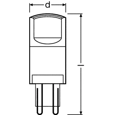 Лампа светодиодная PARATHOM PIN 3, 8W, G9 LEDPPIN40 CL 3, 8W/840 230V G9 FS1 | 4058075812710 | Osram