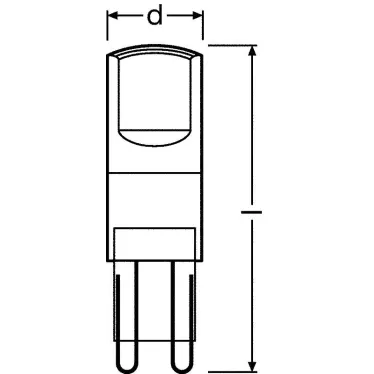 Лампа светодиодная PARATHOM PIN 2, 6W, G9 LEDPPIN30 CL 2, 6W/827 230V G9 FS1 | 4058075811515 | Osram
