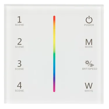 Панель Sens SMART-P22-RGBW White (12-24V, 4x3A, 2.4G) | 025168 | Arlight