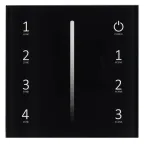 Панель Sens SMART-P17-DIM Black (230V, 4 зоны, 2.4G) | 028129 | Arlight