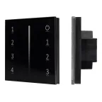 Панель Sens SMART-P17-DIM Black (230V, 4 зоны, 2.4G) | 028129 | Arlight