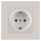 Розетка Intro Accent 6-202-06 2P+E Schuko, 16А-250В, IP20, СУ, перламутр