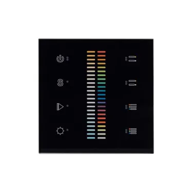 Панель Sens SR-2830C-AC-RF-IN Black (220V,RGB+CCT,4зоны) | 019062 | Arlight