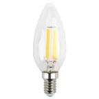 Лампа светодиодная F-LED B35-5W-827-E14 (филамент, свеча, 5Вт, тепл, E14) | Б0043435 | ЭРА