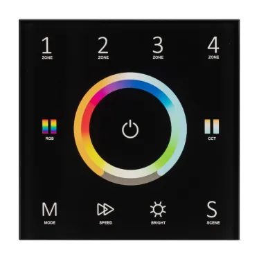 Панель Sens SMART-P67-MULTI Black (230V, 4 зоны, 2.4G) | 028322 | Arlight