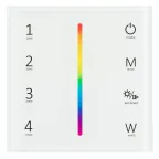 Панель Sens SMART-P45-RGBW White (230V, 4 зоны, 2.4G) | 028140 | Arlight
