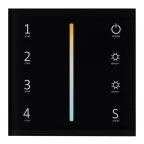 Панель Sens SMART-P43-MIX Black (230V, 4 зоны, 2.4G) | 028137 | Arlight