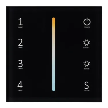 Панель Sens SMART-P43-MIX Black (230V, 4 зоны, 2.4G) | 028137 | Arlight