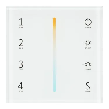 Панель Sens SMART-P38-MIX White (230V, 4 зоны, 2.4G) | 027118 | Arlight