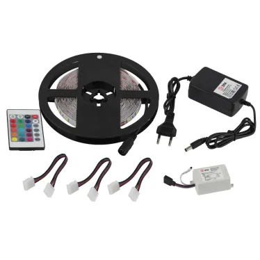Набор со светодиодной лентой 12В 5050kit-14,4-60-12-IP20-RGB-5м