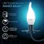 Лампа светодиодная Black LED Свеча на ветру E14 9.5W 950lm 4100K | 104101210 | Gauss