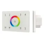 Панель Sens SMART-P83-RGB White (230V, 4 зоны, 2.4G) (Arlight, IP20 Пластик, 5 лет) | 028402 | Arlight