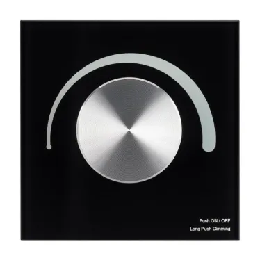 Панель SMART-P1-DIM-G-IN Black (3V, Rotary, 2.4G) (Arlight, IP20 Пластик, 5 лет) | 033753 | Arlight
