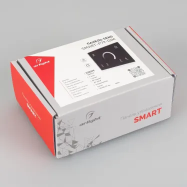 Панель Sens SMART-P79-DIM Black (230V, 4 зоны, 2.4G) (Arlight, IP20 Пластик, 5 лет) | 028399 | Arlight