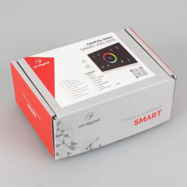 Панель Sens SMART-P83-RGB Black (230V, 4 зоны, 2.4G) (Arlight, IP20 Пластик, 5 лет) | 028403 | Arlight