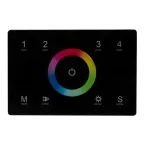 Панель Sens SMART-P83-RGB Black (230V, 4 зоны, 2.4G) (Arlight, IP20 Пластик, 5 лет) | 028403 | Arlight