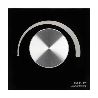 Панель SMART-P91-DIM-G-SUF Black (230V, Rotary, 2.4G) (arlight, Пластик) | 028425 | Arlight