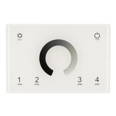 Панель Sens SMART-P79-DIM White (230V, 4 зоны, 2.4G) (Arlight, IP20 Пластик, 5 лет) | 028398 | Arlight