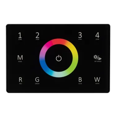 Панель Sens SMART-P85-RGBW Black (230V, 4 зоны, 2.4G) (Arlight, IP20 Пластик, 5 лет) | 028405 | Arlight