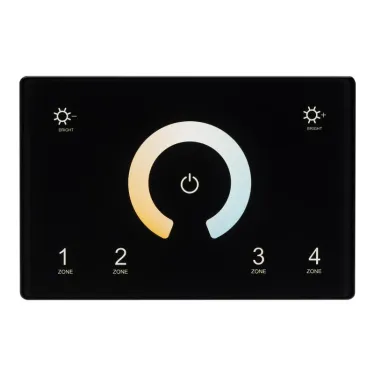 Панель Sens SMART-P81-MIX Black (230V, 4 зоны, 2.4G) (Arlight, IP20 Пластик, 5 лет) | 028401 | Arlight