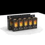 Лампа светодиодная Black LED T65 Flame 5W E14 20-80lm 1500K | 157401105 | Gauss