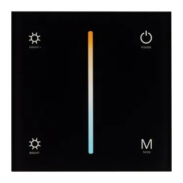 Панель SMART-P21-MIX-G-IN Black (12-24V, 4x3A, Sens, 2.4G) (Arlight, IP20 Пластик, 5 лет) | 033765 | Arlight