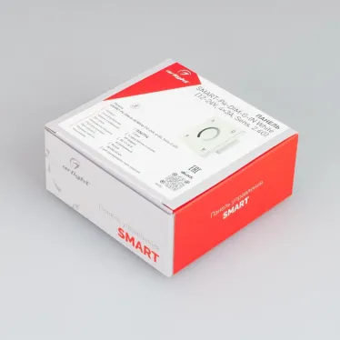Панель SMART-P4-DIM-G-IN White (12-24V, 4x3A, Sens, 2.4G) (Arlight, IP20 Пластик, 5 лет) | 034774 | Arlight