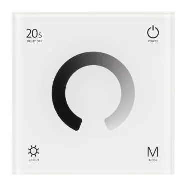 Панель SMART-P4-DIM-G-IN White (12-24V, 4x3A, Sens, 2.4G) (Arlight, IP20 Пластик, 5 лет) | 034774 | Arlight