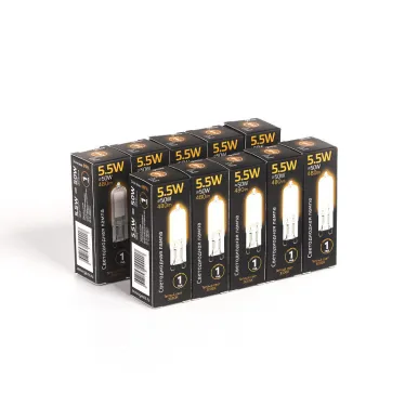 Лампа светодиодная Black LED G9 AC220-240V 5.5W 480lm 3000K Glass | 107809105 | Gauss