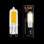 Лампа светодиодная Black LED G9 AC220-240V 5.5W 480lm 3000K Glass | 107809105 | Gauss