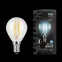 Лампа светодиодная Black LED Filament Шар E14 9W 710lm 4100K | 105801209 | Gauss