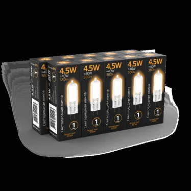 Лампа светодиодная Black LED G4 AC220-240V 4.5W 380lm 3000K Glass | 107807104 | Gauss