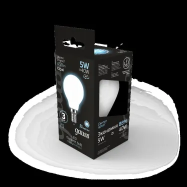 Лампа светодиодная Black LED Filament Шар OPAL E14 5W 450lm 4100K | 105201205 | Gauss
