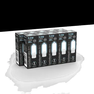 Лампа светодиодная Black LED G4 AC220-240V 3.5W 260lm 4100K Glass | 107807203 | Gauss