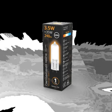 Лампа светодиодная Black LED G4 AC220-240V 3.5W 240lm 3000K Glass | 107807103 | Gauss
