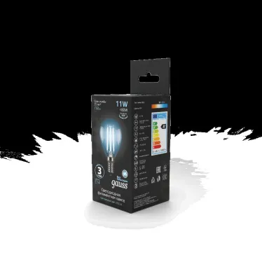 Лампа светодиодная Black LED Filament Шар E14 11W 750lm 4100K | 105801211 | Gauss