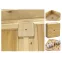 Коробка распределительная КР 75х75х20 о/п сосна, с клем. колодкой, IP40, инд. штрихкод | SQ1401-0404 | TDM