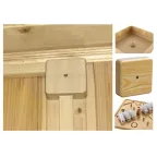 Коробка распределительная КР 75х75х20 о/п сосна, с клем. колодкой, IP40, инд. штрихкод | SQ1401-0404 | TDM