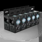 Лампа светодиодная Black LED Filament Шар E27 7W 580lm 4100K step dimmable | 105802207-S | Gauss