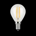 Лампа светодиодная Black LED Filament Шар E14 7W 580lm 4100K step dimmable | 105801207-S | Gauss