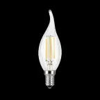 Лампа светодиодная Black LED Filament Свеча на ветру E14 7W 580lm 4100K step dimmable | 104801207-S | Gauss