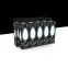 Лампа светодиодная Black LED Filament Свеча OPAL E14 5W 450lm 4100К | 103201205 | Gauss