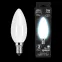 Лампа светодиодная Black LED Filament Свеча OPAL E14 5W 450lm 4100К | 103201205 | Gauss