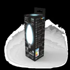 Лампа светодиодная Black LED Filament Свеча OPAL E14 5W 450lm 4100К | 103201205 | Gauss